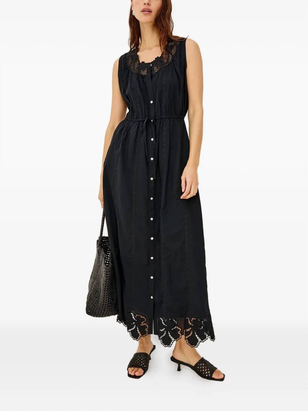 NEW RAILS lorina maxi dress in black